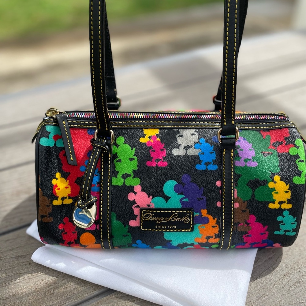 Dooney & Bourke Black Multicolor Mickey Mouse Shoulder Bag - Picture 6 of 6